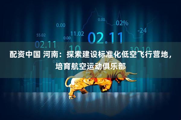 配资中国 河南：探索建设标准化低空飞行营地，培育航空运动俱乐部