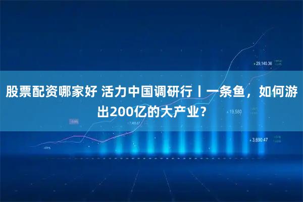 股票配资哪家好 活力中国调研行丨一条鱼,如何游出200亿的大产业?